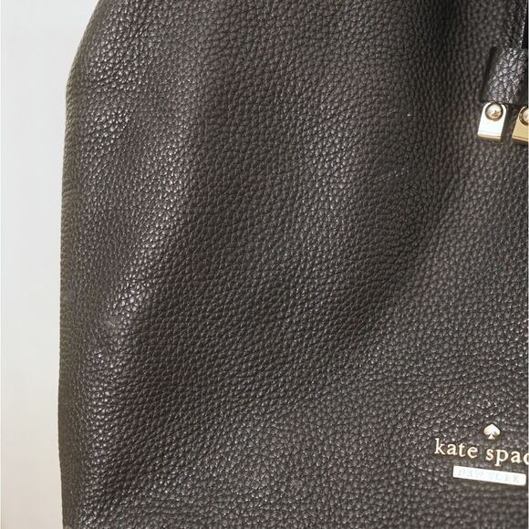 Kate Spade Black Pebbled Leather Bucket Bag - Picture 5 of 8